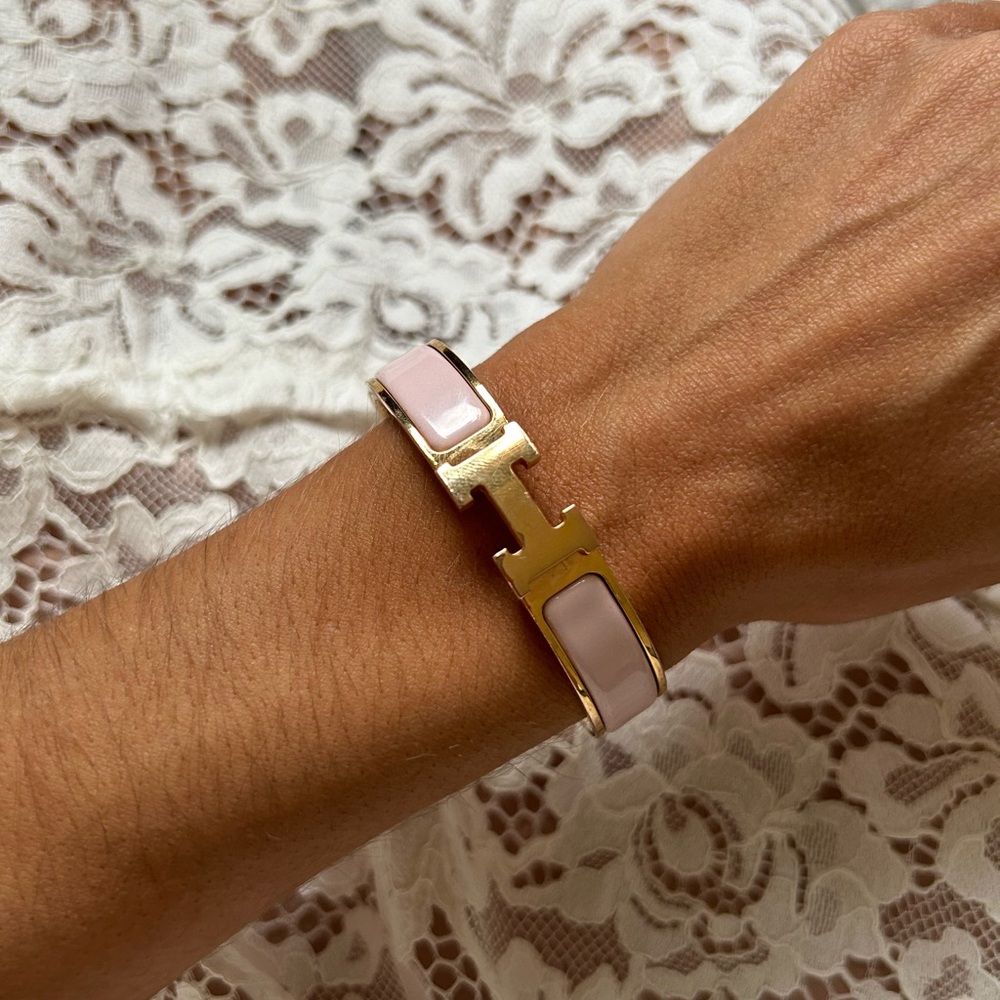 Hermes Pink Clic Bracelet - PM